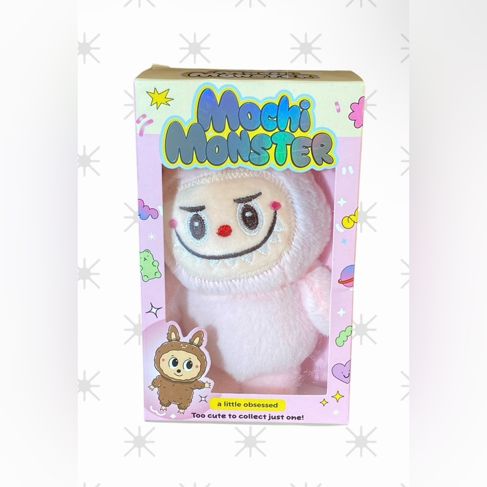 MOCHI MONSTER PLUSH KEYCHAIN
KAWAII COLLECTABLE PLUSH for Kids or
Adults-PINK